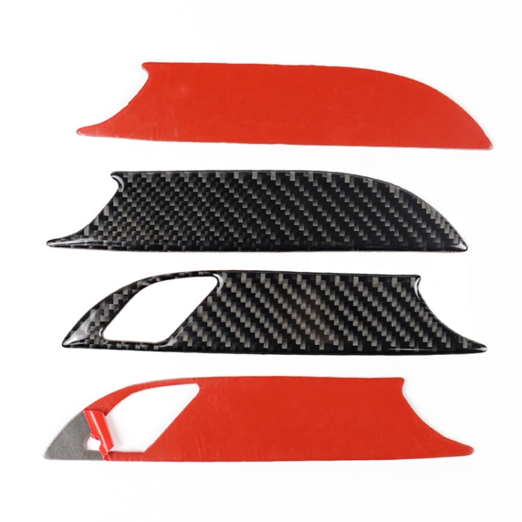 Car Carbon Fiber Door Inner Handle Wrist Panel Decorative Sticker for Cadillac XT5 2016-2017, Door Inner Handle Wrist