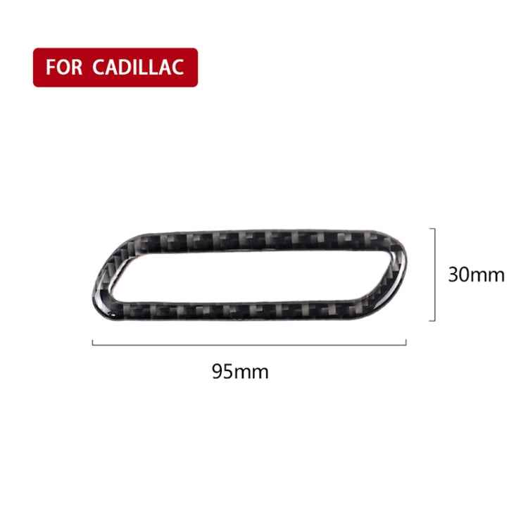 Car Carbon Fiber Seat Memory Adjustment Decorative Sticker for Cadillac XT5 2016-2017, Left Drive