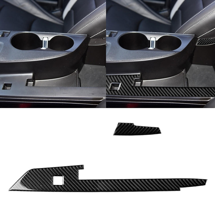 2 in 1 Car Carbon Fiber Central Control Stripe Decorative Sticker for Chevrolet Camaro 2017-2019, Central Control Stripe