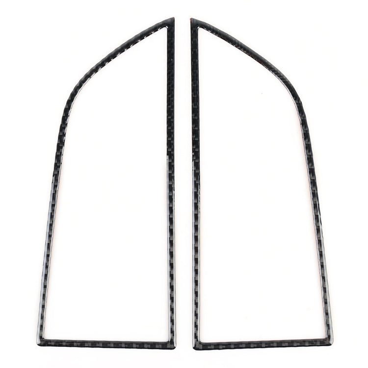 2 PCS Carbon Fiber Car Instrument Air Outlet Panel Decorative Sticker for Porsche Macan, Instrument Air Outlet