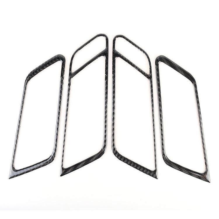4 PCS Carbon Fiber Car Door Handle Frame Decorative Sticker for Porsche Macan, Door Handle Frame