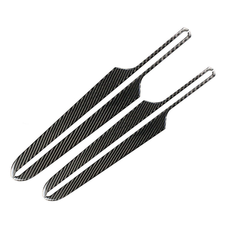 4 PCS Carbon Fiber Car Door Panel Decorative Sticker for Porsche Macan, Door Panel