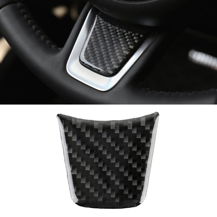 Carbon Fiber Car Steering Wheel Decorative Sticker for Jaguar F-PACE, Steering Wheel