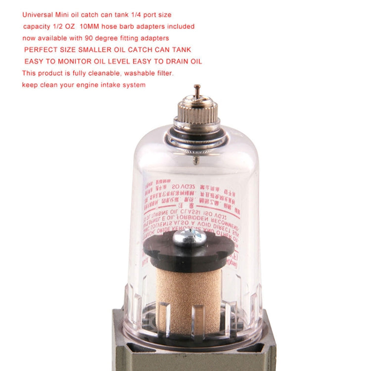 Engine Oil Separator Catch Reservoir Black Tank Can Manual Version for Honda Civic, Manual Version