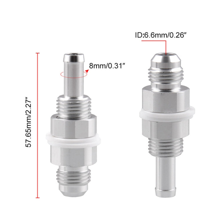 AN6-5/16 Male Flare Bulkhead Hose Barb for Fuel Tank and Fuel Cell, AN6-5/16
