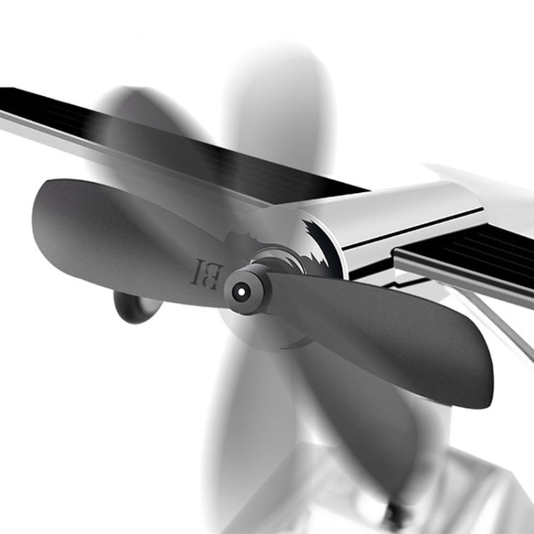 Car Interior Decoration Accessories Aircraft Model Ornaments Propeller Rotating Solar Energy Ornament