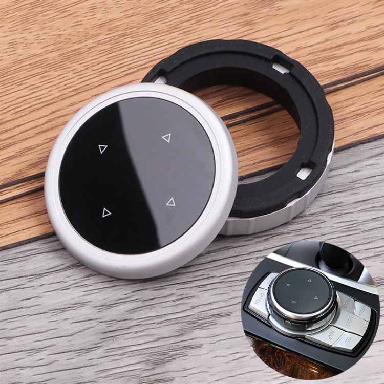 Multi-function Knob Modified IDRIVE Button Decorative Cover for BMW 1 2 3 5 Series X1 X3 X5 X6, Seven Button Split Arrow