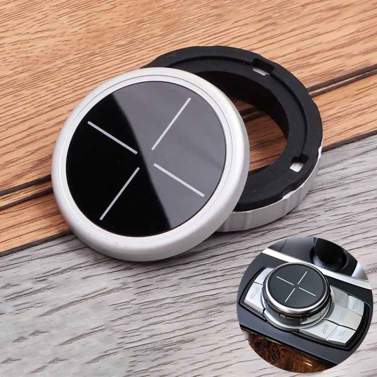 Multi-function Knob Modified IDRIVE Button Decorative Cover for BMW 1 2 3 5 Series X1 X3 X5 X6, Seven Button Split Cross