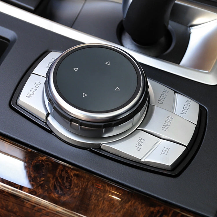Multi-function Knob Modified IDRIVE Button Decorative Sticker for BMW 1 2 3 5 Series X1 X3 X5 X6, Seven Button Bticker