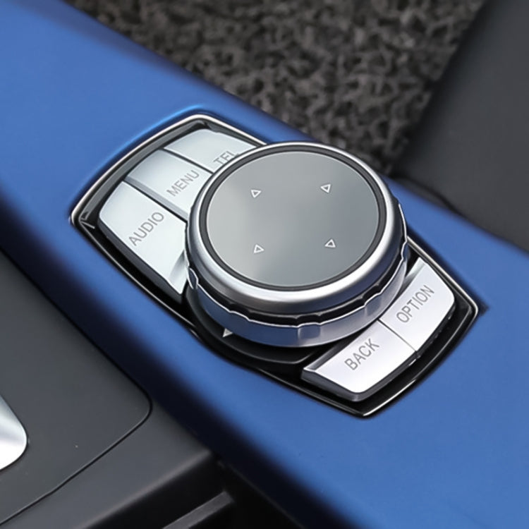 Multi-function Knob Modified IDRIVE Button Decorative Sticker for BMW 1 2 3 5 Series X1 X3 X5 X6, Five Button Bticker