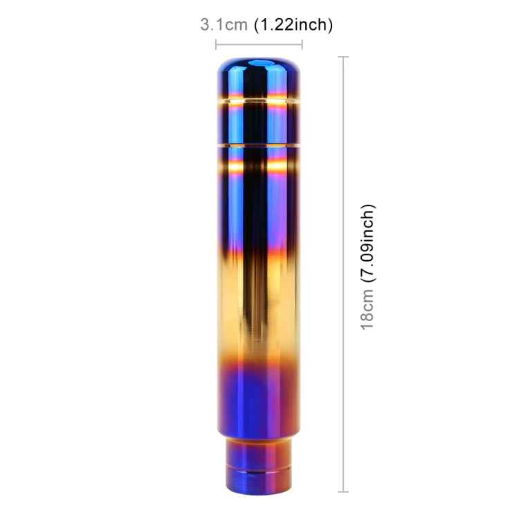 Universal Flame Colorful Long Strip Shape Car Gear Shift Knob Modified Shifter Lever Knob, Length: 18cm