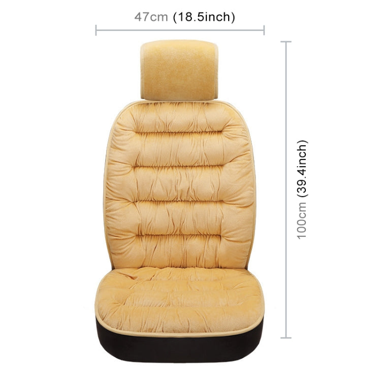 Car Thick Plush Seat Cushion Warmer Cover Winter Seat Mat