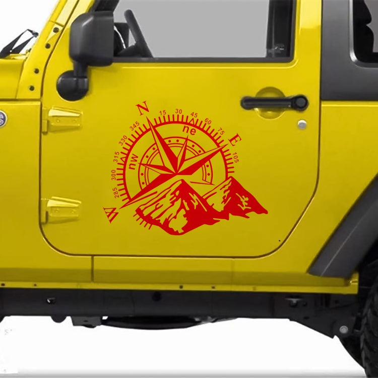 Car Styling Mountain Compass PVC Sticker Auto Decorative Sticker, D-813