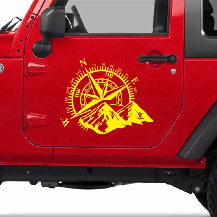 Car Styling Mountain Compass PVC Sticker Auto Decorative Sticker, D-813