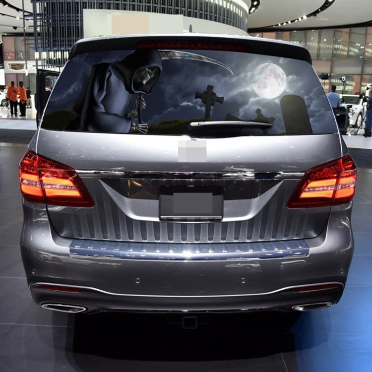 Death Cemetery Pattern Horror Series Car Rear Window Decorative Sticker, Size: 135 x 36cm, Size: 135 x 36cm