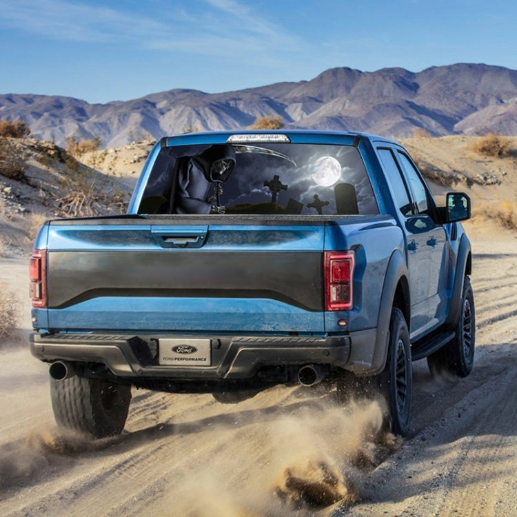 Death Cemetery Pattern Horror Series Car Rear Window Decorative Sticker, Size: 135 x 36cm, Size: 135 x 36cm