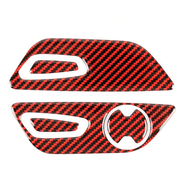 5 in 1 Car Carbon Fiber Seat Adjustment Button Decorative Sticker for Ford Mustang 2015-2020, Seat Adjustment Button