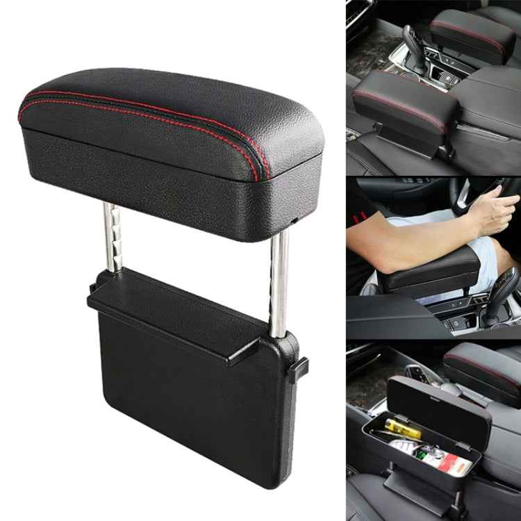 Universal Car PU Leather Wrapped Armrest Box Cushion Car Armrest Box Mat with Storage Box