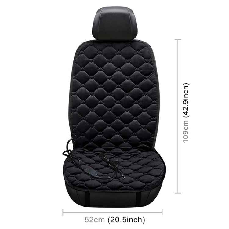 Car 24V Front Seat Heater Cushion Warmer Cover Winter Heated Warm, Single Seat
