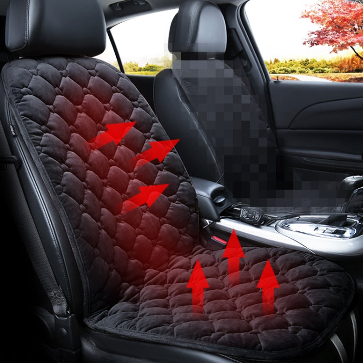 Car 24V Front Seat Heater Cushion Warmer Cover Winter Heated Warm, Single Seat, 24V Single Seat (Beige), 24V Single Seat (Red), 24V Single Seat (Black), 24V Single Seat (Coffee)
