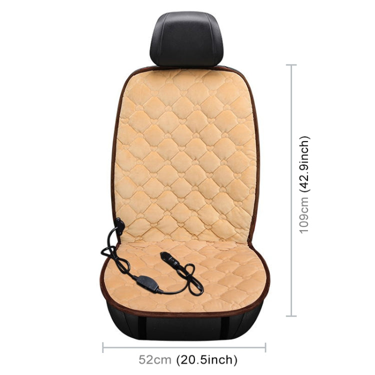 Car 24V Front Seat Heater Cushion Warmer Cover Winter Heated Warm, Single Seat, 24V Single Seat (Beige), 24V Single Seat (Red), 24V Single Seat (Black), 24V Single Seat (Coffee)