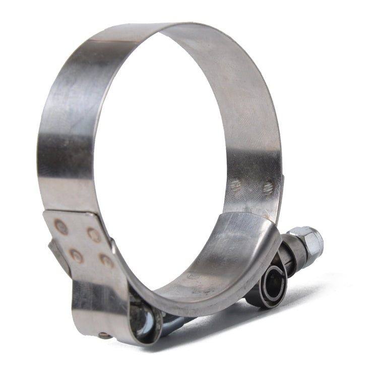 4 PCS Stainless Steel T-Bolt Hose Clamps Pipe Clip Fuel Line Clip, Size: 79-87mm, Size: 79-87mm