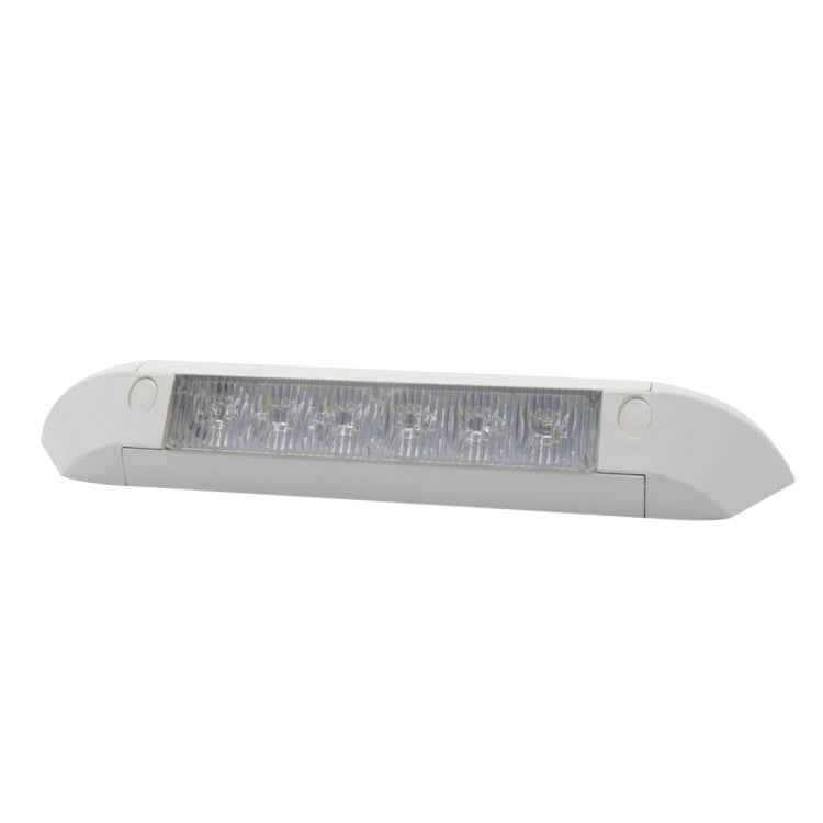 DC 12V 2.6W 6000K IP67 Marine RV Waterproof LED Stair Deck Dome Light Ceiling Lamp, Aluminum Alloy Base