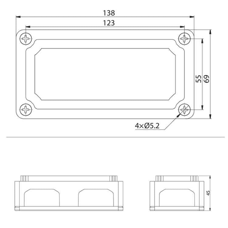 Max DC 48V 300A Heavy-Duty Module Design Bus Bar 4 M8 Terminal Studs Box Busbar for Car / RV / Boat