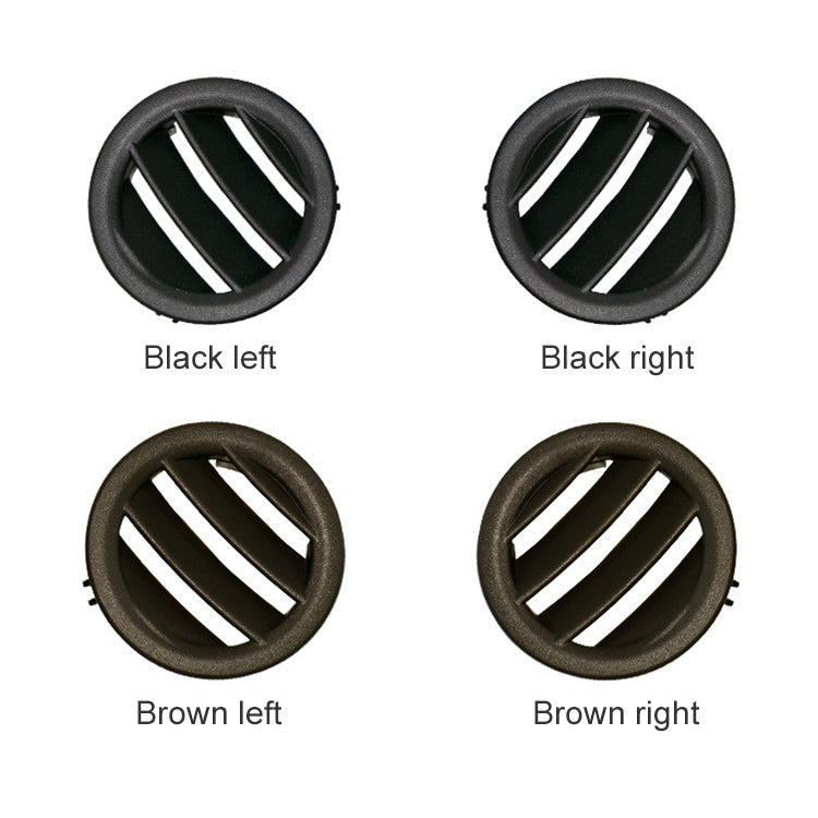Car Right Side Dashboard Small Air Outlet Circular Air-conditioning Outlet for Mercedes-Benz C Class W204, Right Side for W204 (Black), Right Side for W204 (Brown)