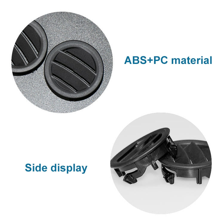 Car Right Side Dashboard Small Air Outlet Circular Air-conditioning Outlet for Mercedes-Benz C Class W204, Right Side for W204 (Black), Right Side for W204 (Brown)