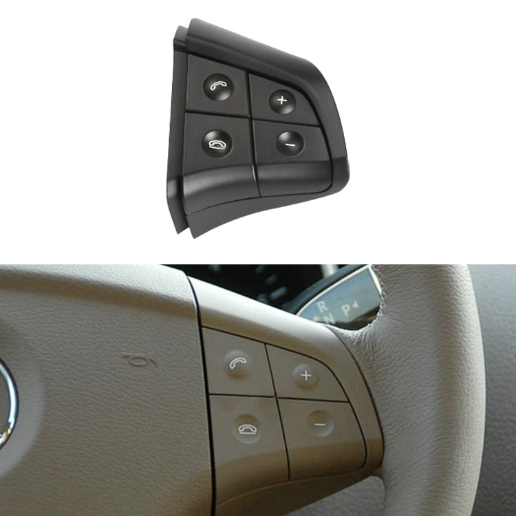 Car Right Side 4-button Steering Wheel Switch Buttons Panel 1648200110 for Mercedes-Benz W164, Left Driving, Right Side 4-button (Grey), Right Side 4-button (Black), Right Side 4-button (Coffee)