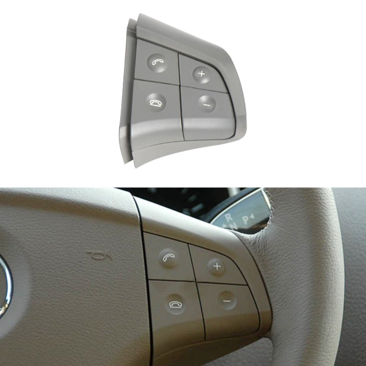 Car Right Side 4-button Steering Wheel Switch Buttons Panel 1648200110 for Mercedes-Benz W164, Left Driving, Right Side 4-button (Grey), Right Side 4-button (Black), Right Side 4-button (Coffee)