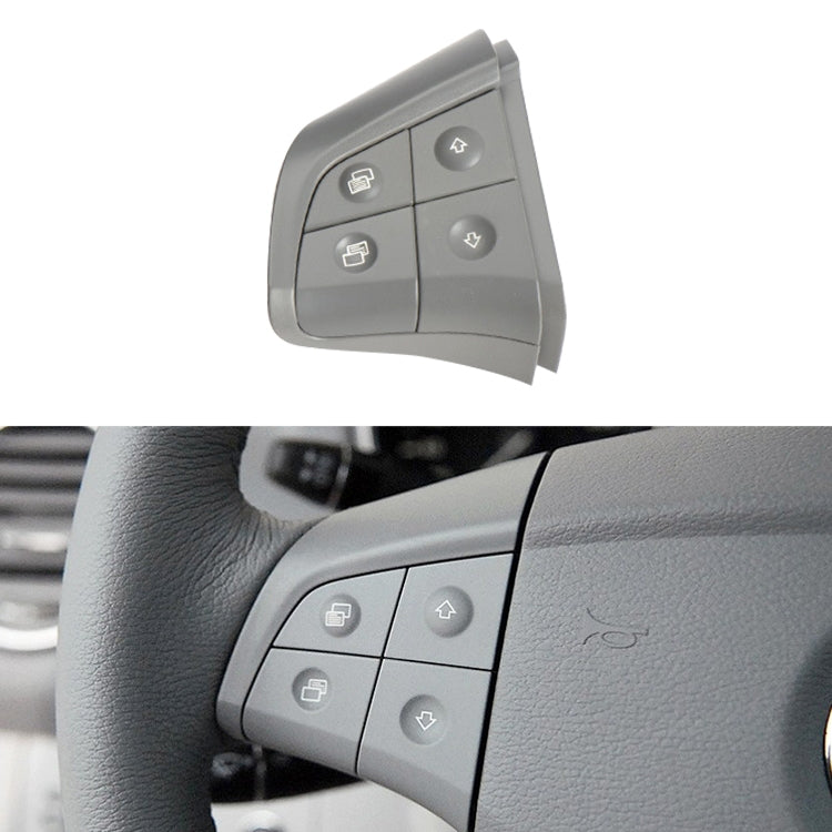 Car Left Side 4-button Steering Wheel Switch Buttons Panel 1648200010 for Mercedes-Benz W164, Left Driving, Left Side 4-button (Grey), Left Side 4-button (Black), Left Side 4-button (Coffee)