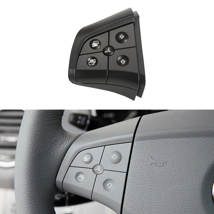 Car Left Side 5-button Steering Wheel Switch Buttons Panel 1648200010 for Mercedes-Benz W164, Left Driving, Left Side 5-button (Grey), Left Side 5-button (Black), Left Side 5-button (Coffee)