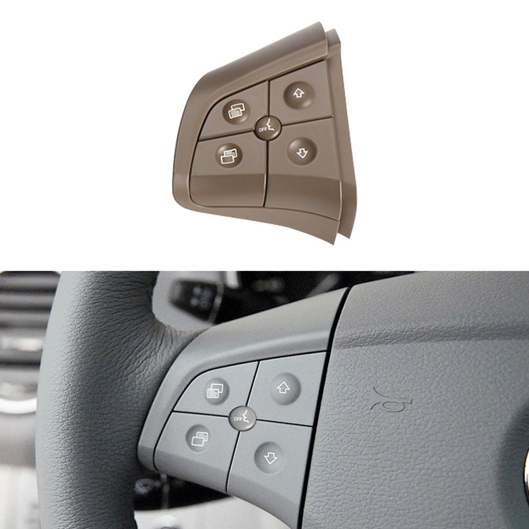 Car Left Side 5-button Steering Wheel Switch Buttons Panel 1648200010 for Mercedes-Benz W164, Left Driving, Left Side 5-button (Grey), Left Side 5-button (Black), Left Side 5-button (Coffee)