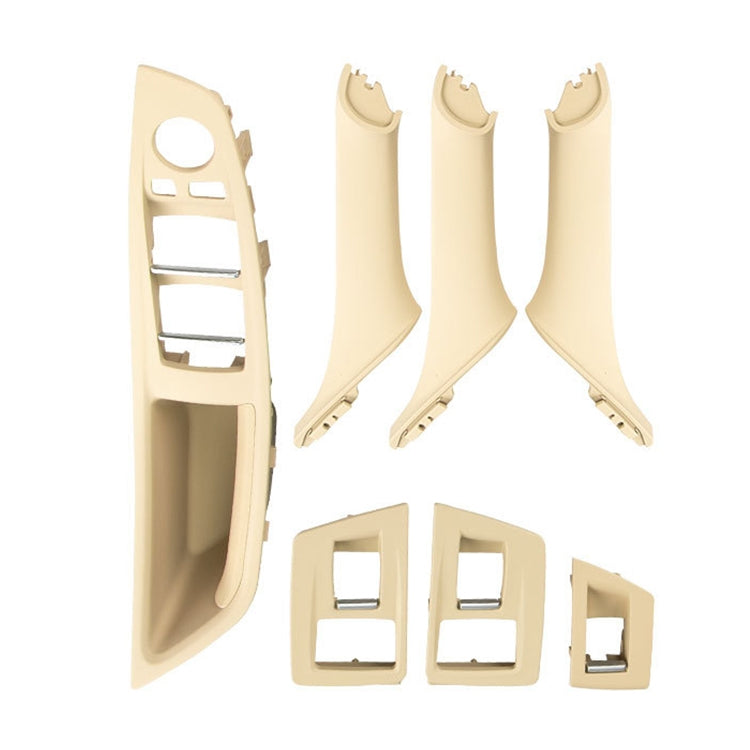 Garniture de poignée de porte intérieure de voiture, version haute configuration 5141 7225 873 pour BMW F10 F18, conduite à gauche, version haute configuration (noir), version haute configuration (beige blanc), version haute configuration (gris) ...