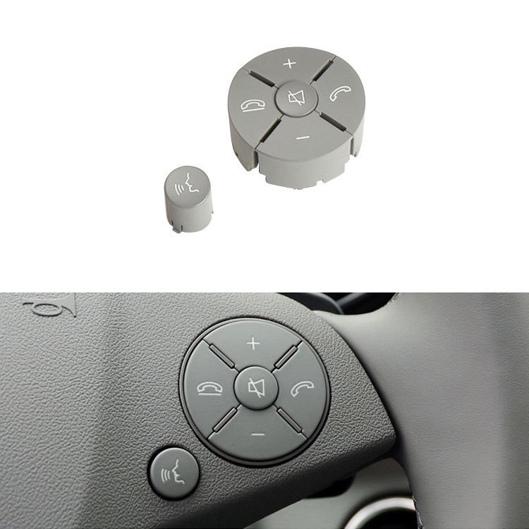 Car Right Side Steering Wheel Switch Buttons Panel for Mercedes-Benz W204 2007-2014, Left Driving, Right Side (Beige), Right Side (Brown), Right Side (Black), Right Side (Grey)