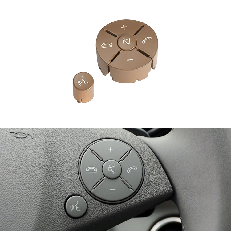 Car Right Side Steering Wheel Switch Buttons Panel for Mercedes-Benz W204 2007-2014, Left Driving, Right Side (Beige), Right Side (Brown), Right Side (Black), Right Side (Grey)