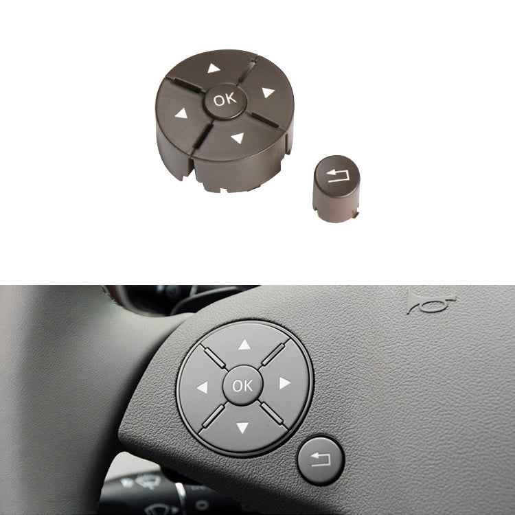 Car Left Side Steering Wheel Switch Buttons Panel for Mercedes-Benz W204 2007-2014, Left Driving, Left Side (Beige), Left Side (Brown), Left Side (Black), Left Side (Grey)