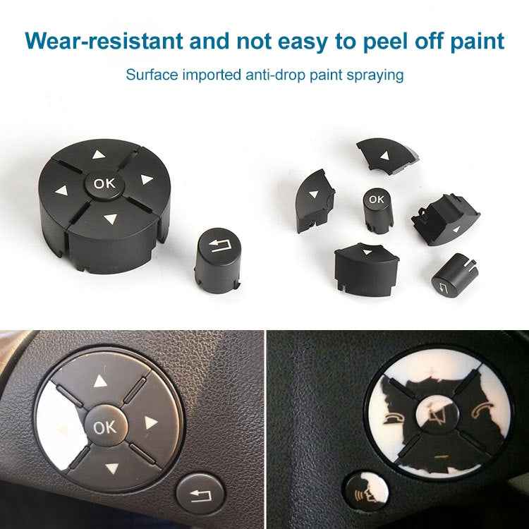 Car Left Side Steering Wheel Switch Buttons Panel for Mercedes-Benz W204 2007-2014, Left Driving, Left Side (Beige), Left Side (Brown), Left Side (Black), Left Side (Grey)