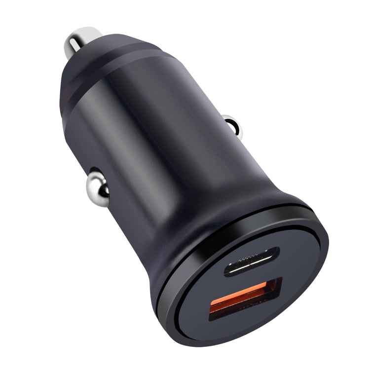 PD 20W USB-C / Type-C + QC 3.0 USB Interface Fast Charging Car Charger