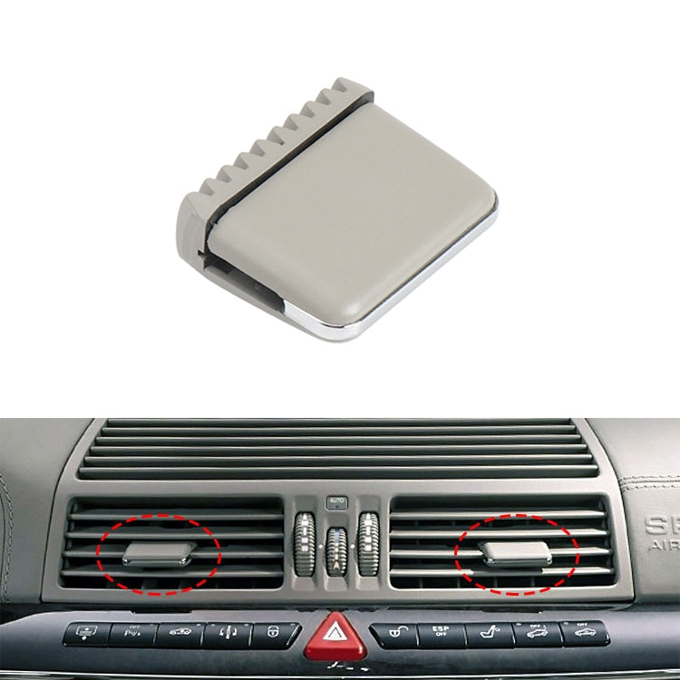 Car Left and Right Side Air Conditioning Exhaust Switch Paddle for Mercedes-Benz S Class W220 1998-2005, Left Driving, Left and Right Side (Beige), Left and Right Side (Black), Left and Right Side (Grey), Left and Right Side (Khaki)