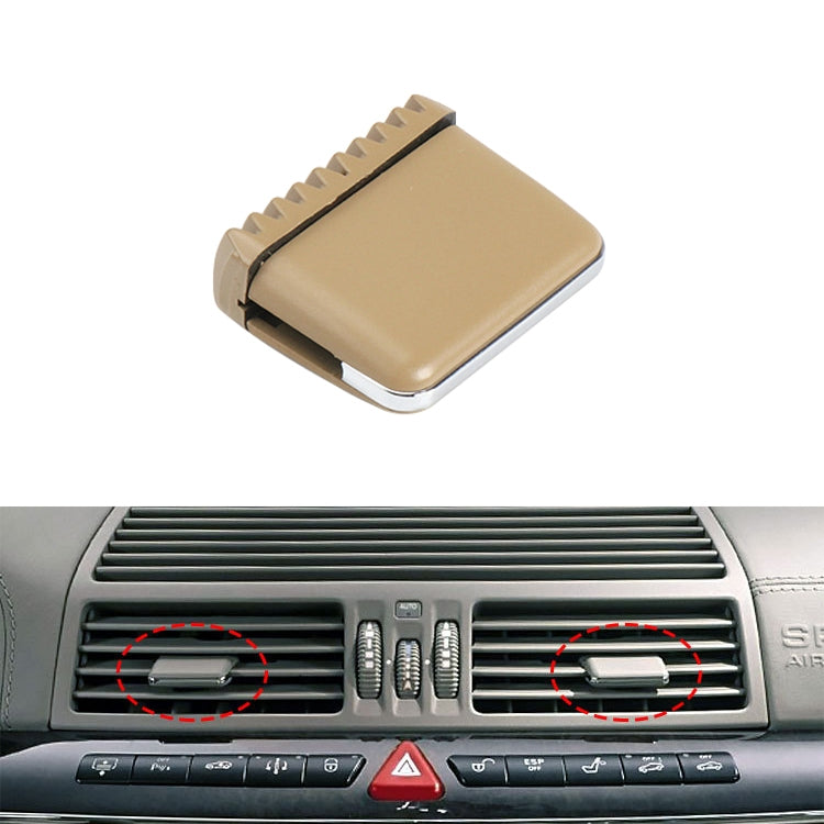 Car Left and Right Side Air Conditioning Exhaust Switch Paddle for Mercedes-Benz S Class W220 1998-2005, Left Driving, Left and Right Side (Beige), Left and Right Side (Black), Left and Right Side (Grey), Left and Right Side (Khaki)