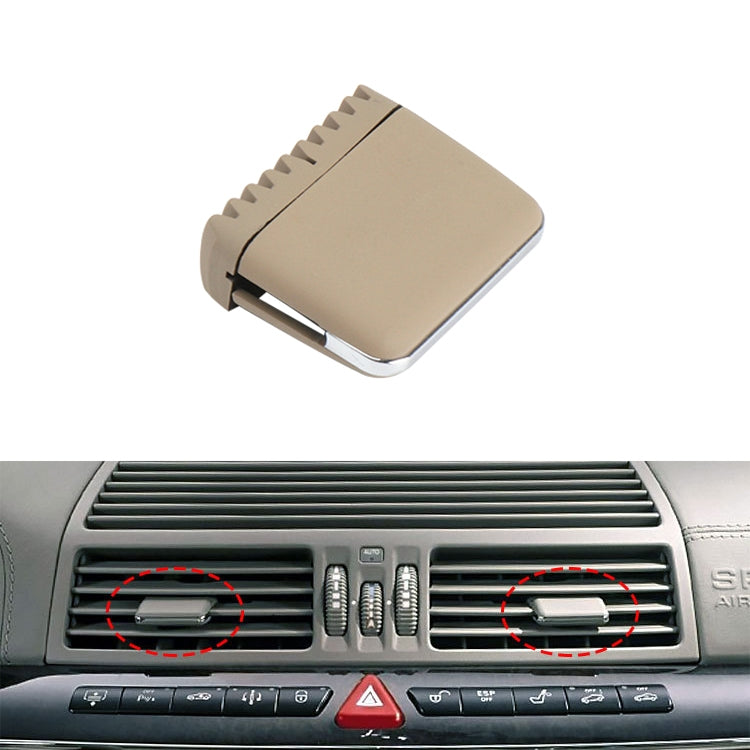Car Left and Right Side Air Conditioning Exhaust Switch Paddle for Mercedes-Benz S Class W220 1998-2005, Left Driving, Left and Right Side (Beige), Left and Right Side (Black), Left and Right Side (Grey), Left and Right Side (Khaki)