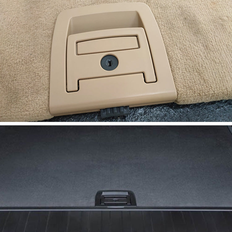 Car Rear Trunk Mat Carpet Handle with Hole 51479120283 for BMW X5 / X6 2006-2013, Left Driving, with Hole For BMW X5 (Black), with Hole For BMW X5 (Beige)