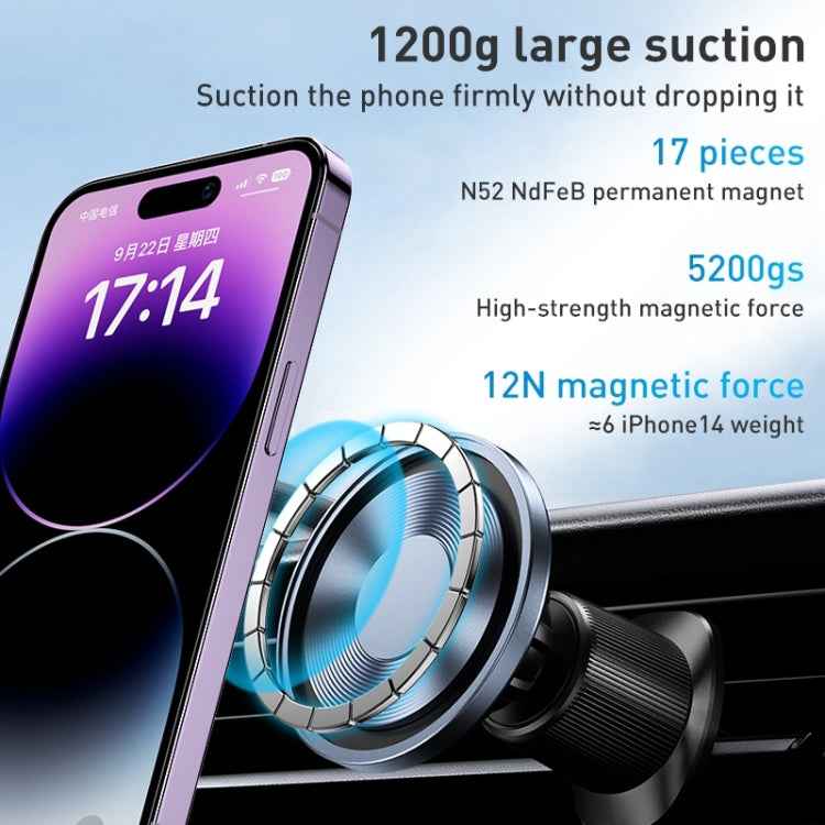 MOMAX MoVe Universal Transparent Magnetic Air Outlet Car Holder