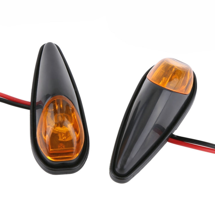 2pcs SL QGD Motorcycle 5W Turn Signal Light, SL QGD (Black), SL QGD (Carbon Fiber Black)