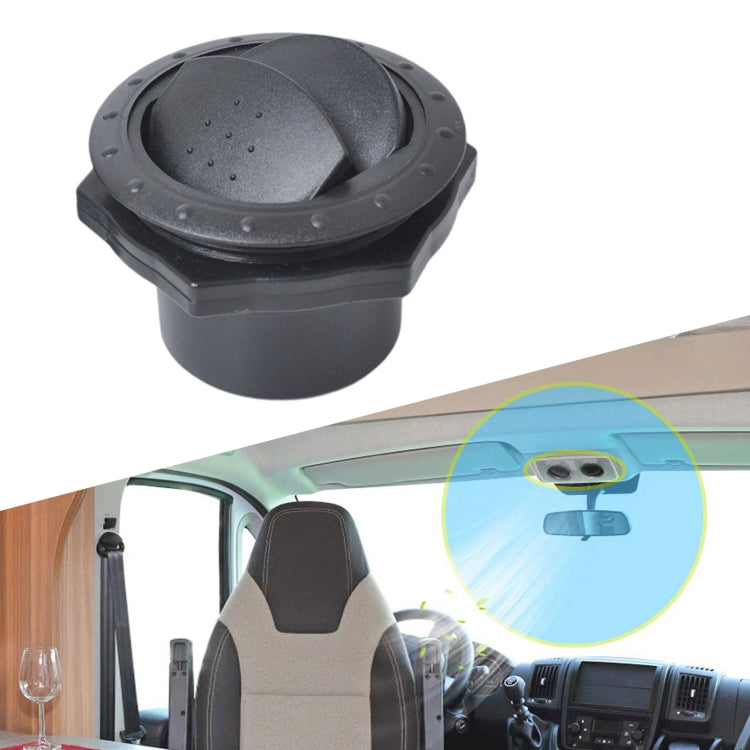 Universal 60mm Round AC Air Outlet Vent for RV Bus Boat Yacht Auto Air Conditioner Vent Replacement Parts Car Accessories, A Style (Grey), A Style (Black)