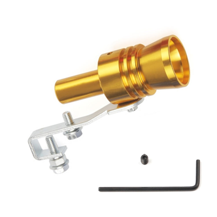 Universal Aluminum Turbo Sound Exhaust Muffler Pipe Whistle Car / Motorcycle Simulator Whistler, Size: XL, Outside Diameter: 35mm