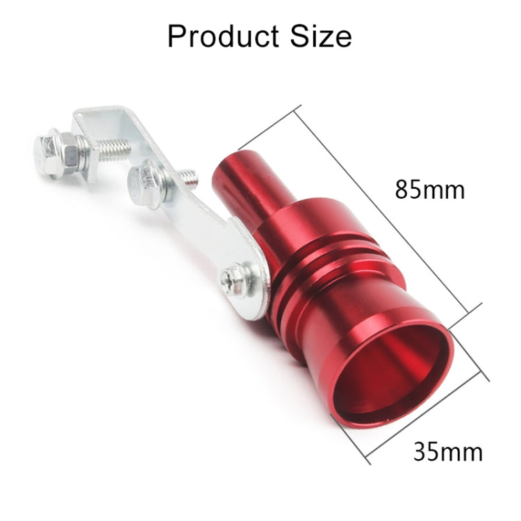 Universal Aluminum Turbo Sound Exhaust Muffler Pipe Whistle Car / Motorcycle Simulator Whistler, Size: XL, Outside Diameter: 35mm, Size: XL (Gold), Size: XL (Blue), Size: XL (Red), Size: XL (Silver), Size: XL (Black)